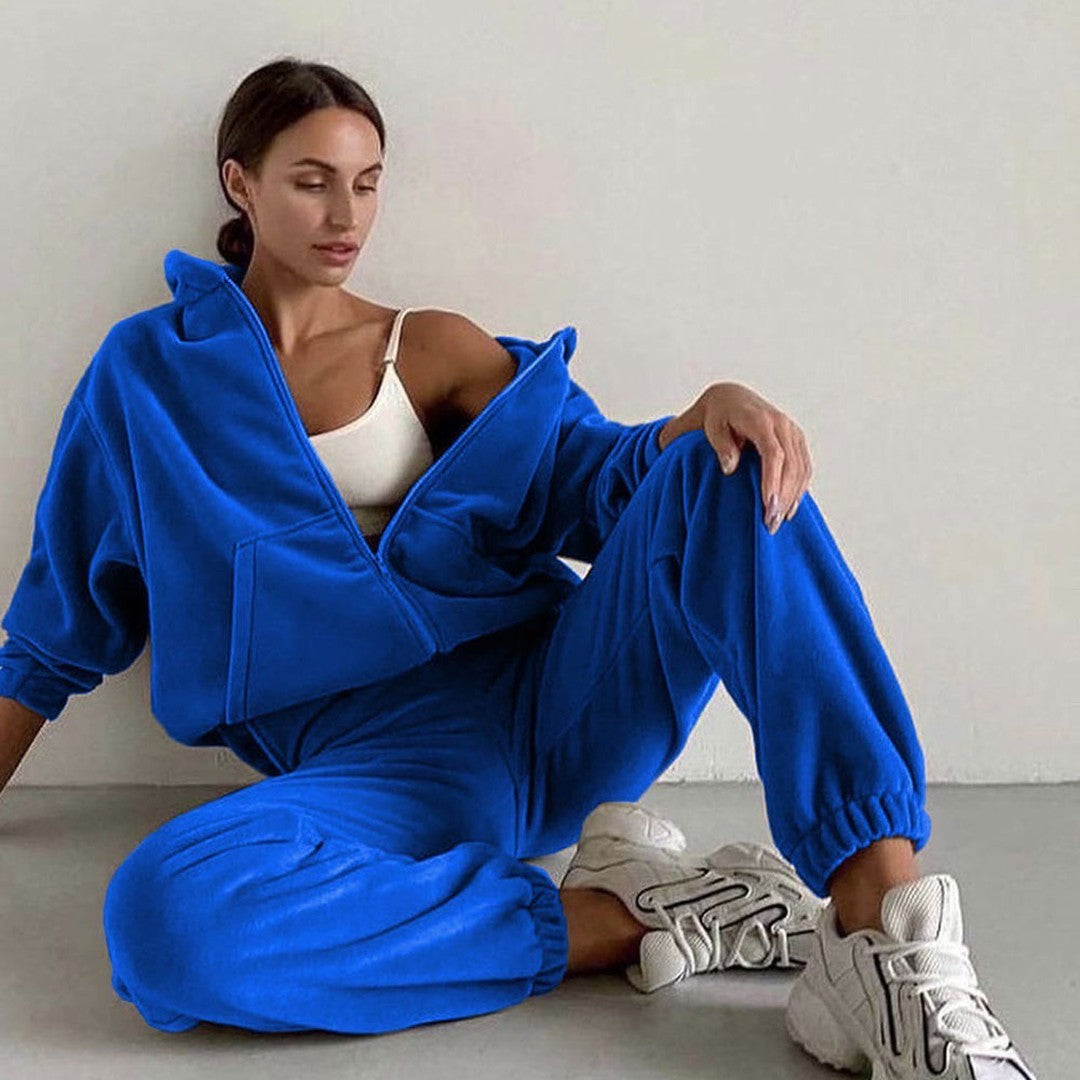 Man wearing the Quentin men's velvet sweater, flatlay view