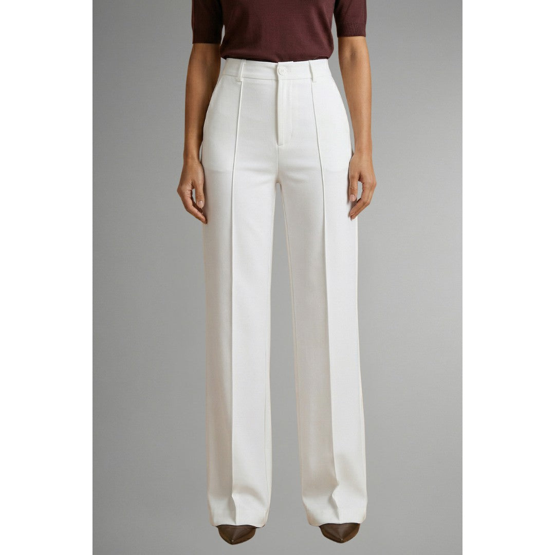 Woman wearing the Rafaela women's straight-leg pants, 8 view
