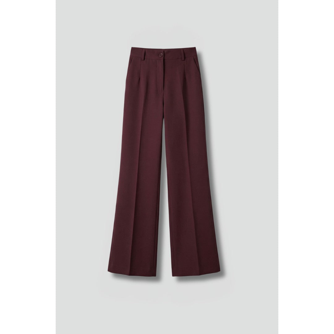 Woman wearing the Rafaela women's straight-leg pants, front view