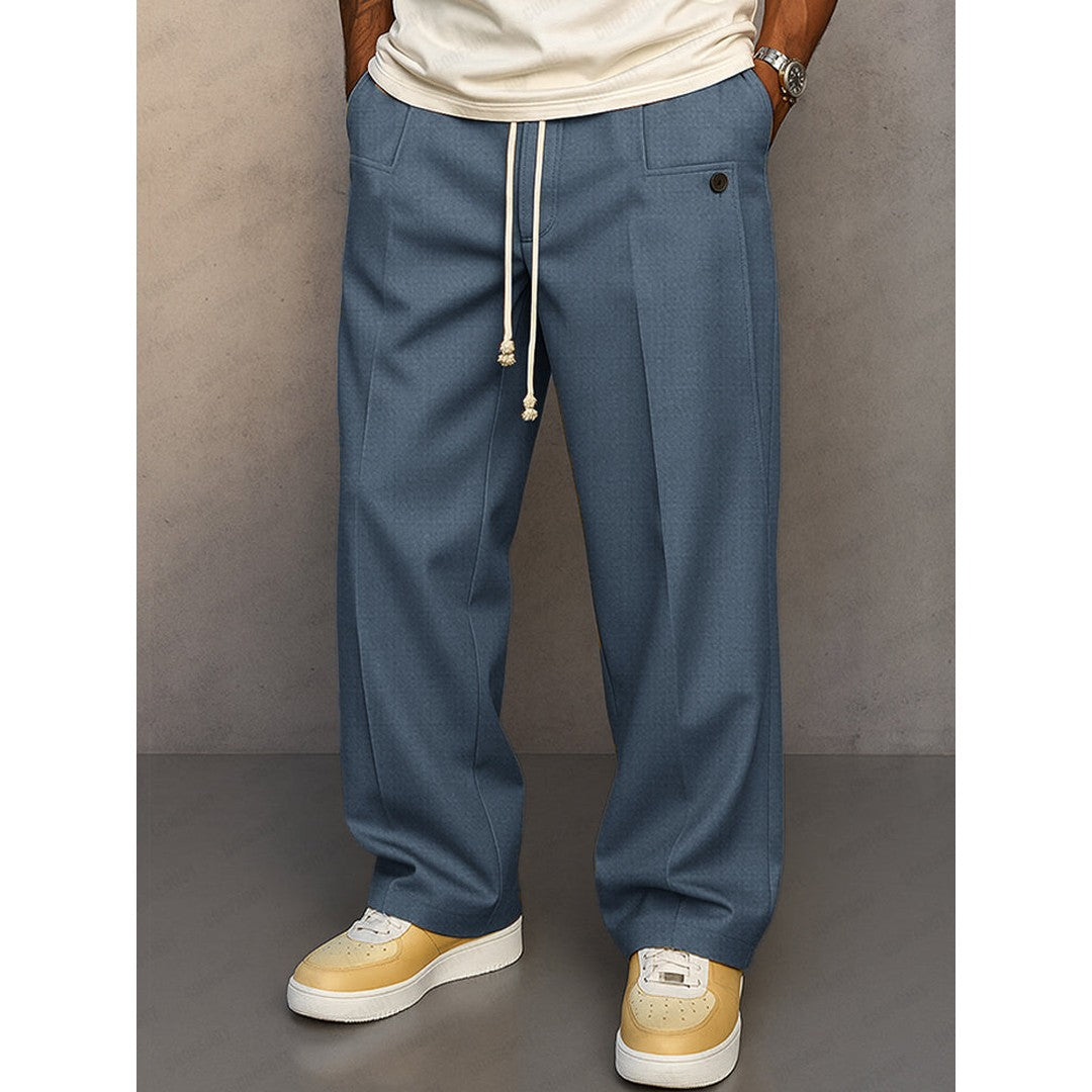 Man wearing the Raphael men's pants, front view