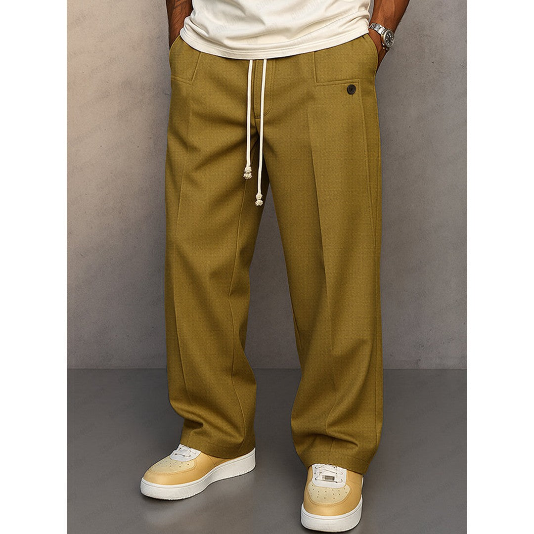 Man wearing the Raphael men's pants, model view