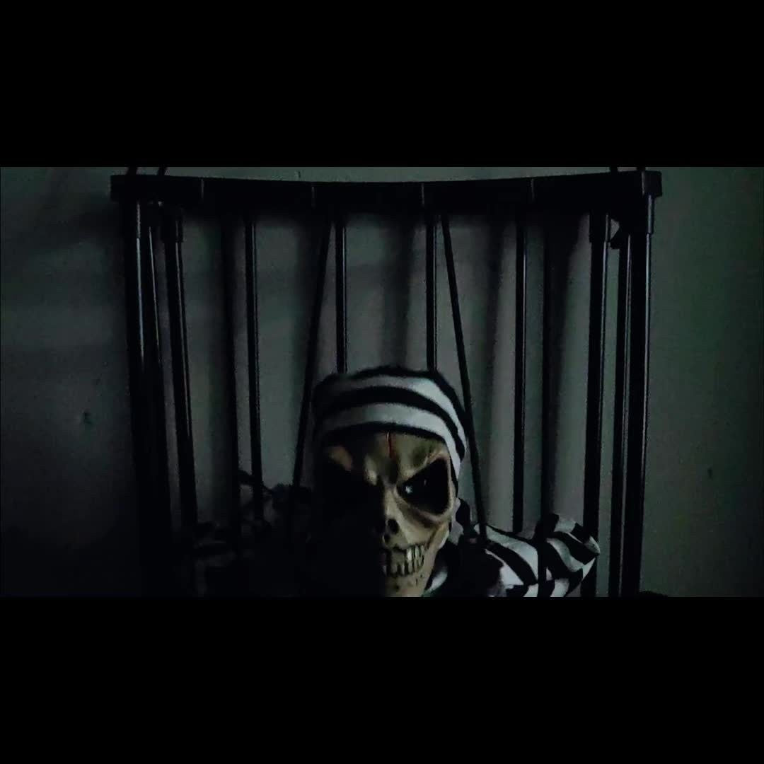 Motion-activated screaming skeleton prop - product photo 5