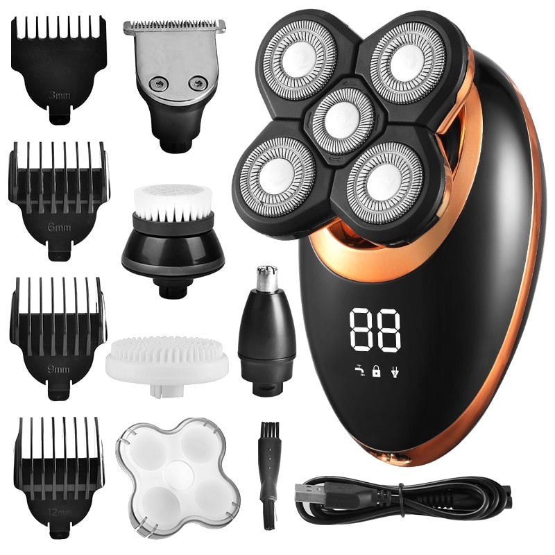 Waterproof cordless multi-head grooming trimmer - product photo 1