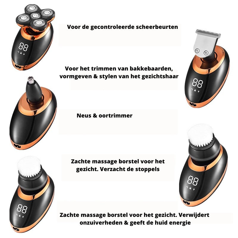 Waterproof cordless multi-head grooming trimmer - product photo 8
