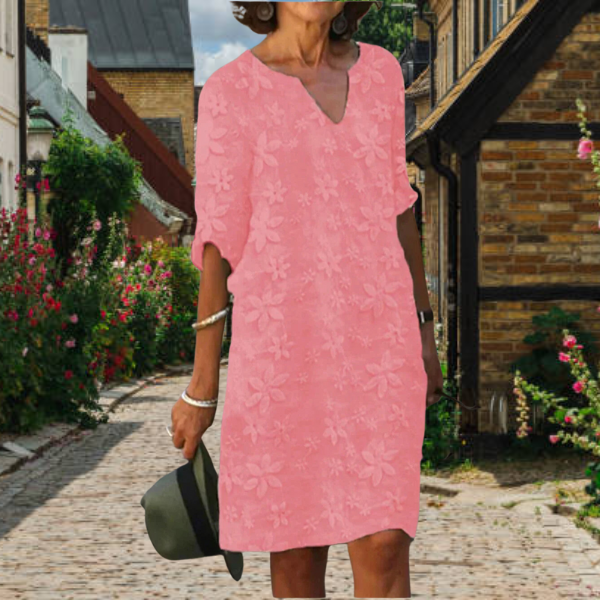 Daria | Women's Floral V-Neck Casual Midi Dress