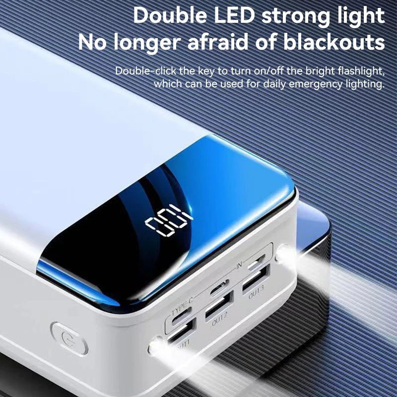High-capacity power bank with digital display - product photo 3