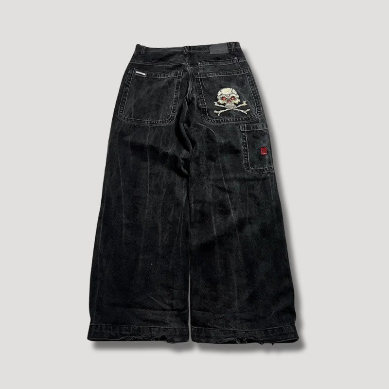 High-waist baggy wide-leg jeans - product photo 1