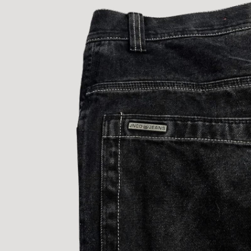 High-waist baggy wide-leg jeans - product photo 4
