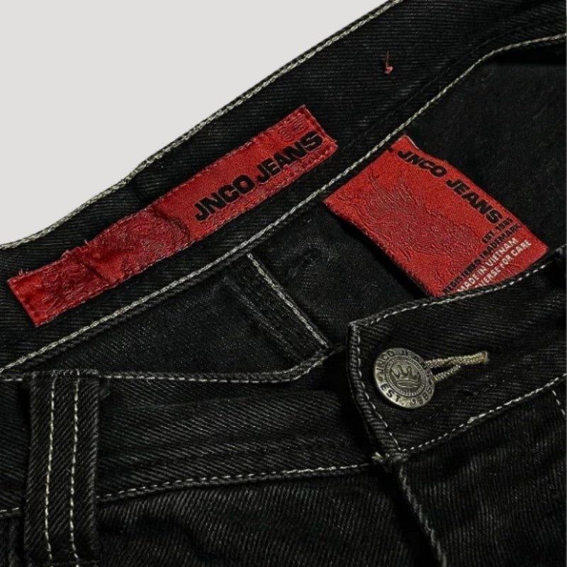 High-waist baggy wide-leg jeans - product photo 5