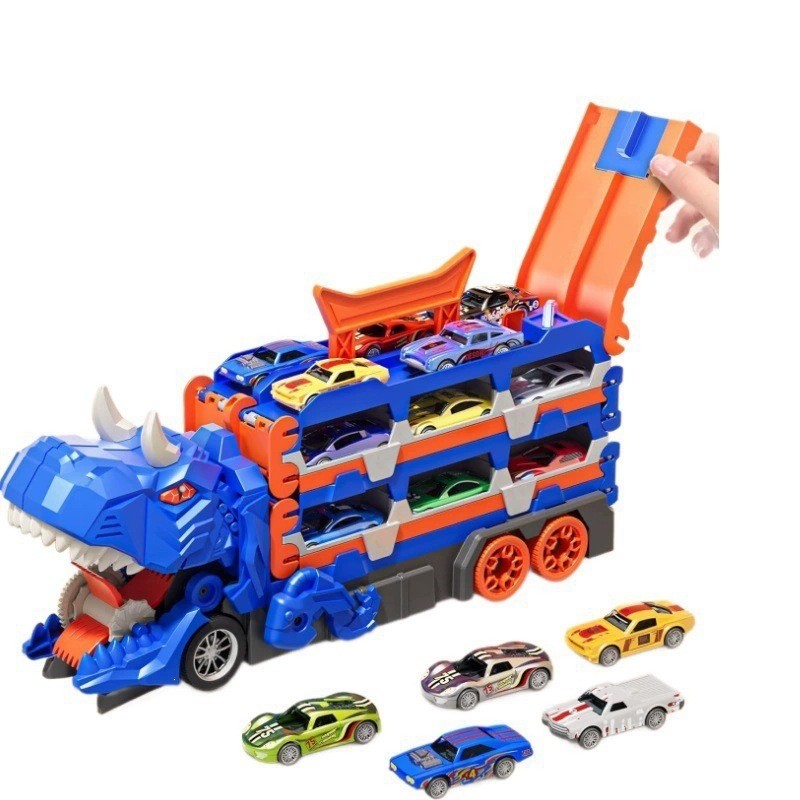 Transforming dinosaur race track playset - product photo 1