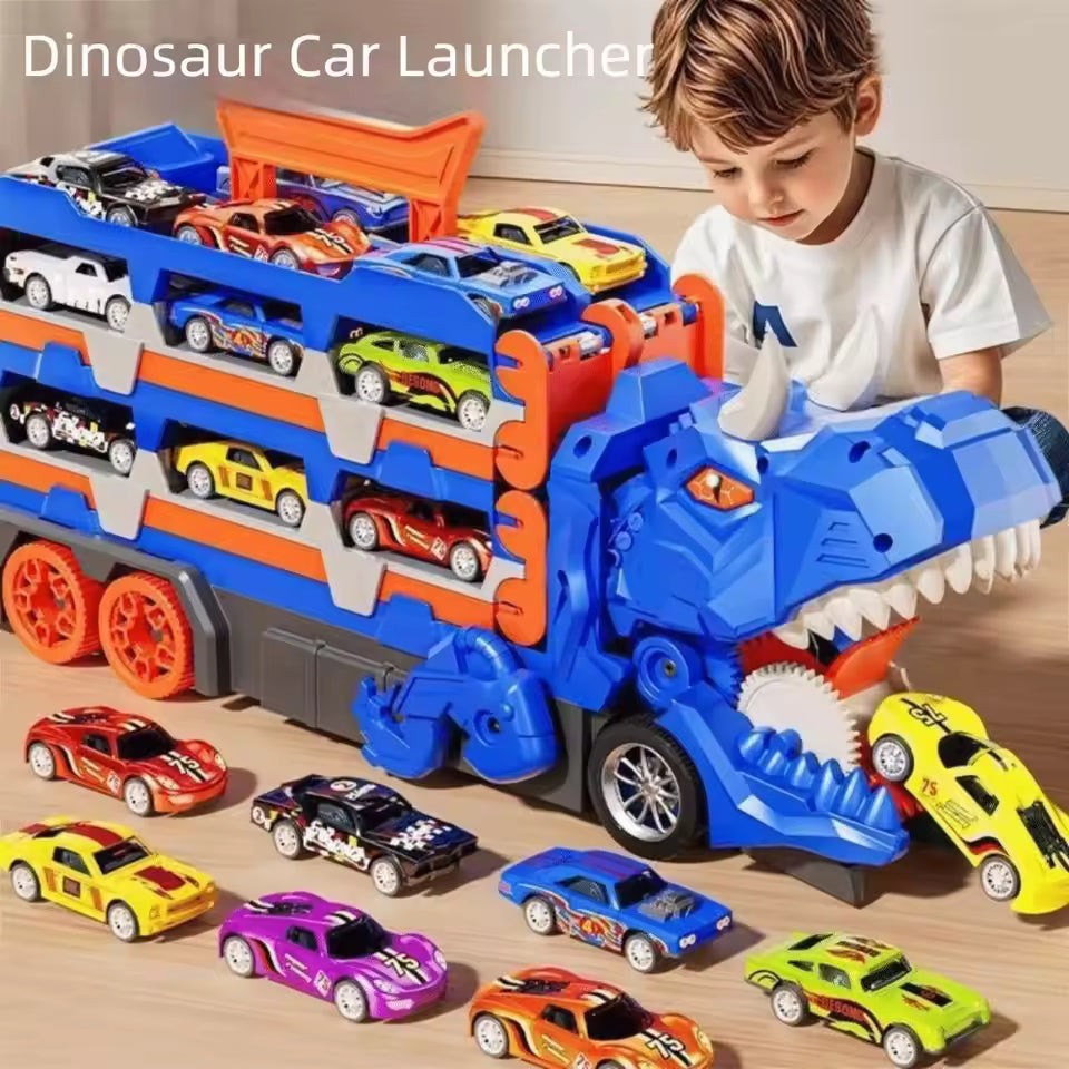 Transforming dinosaur race track playset - product photo 2