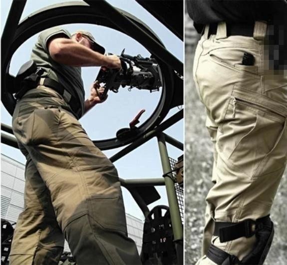 Water-repellent cargo pants with multiple pockets - product photo 11