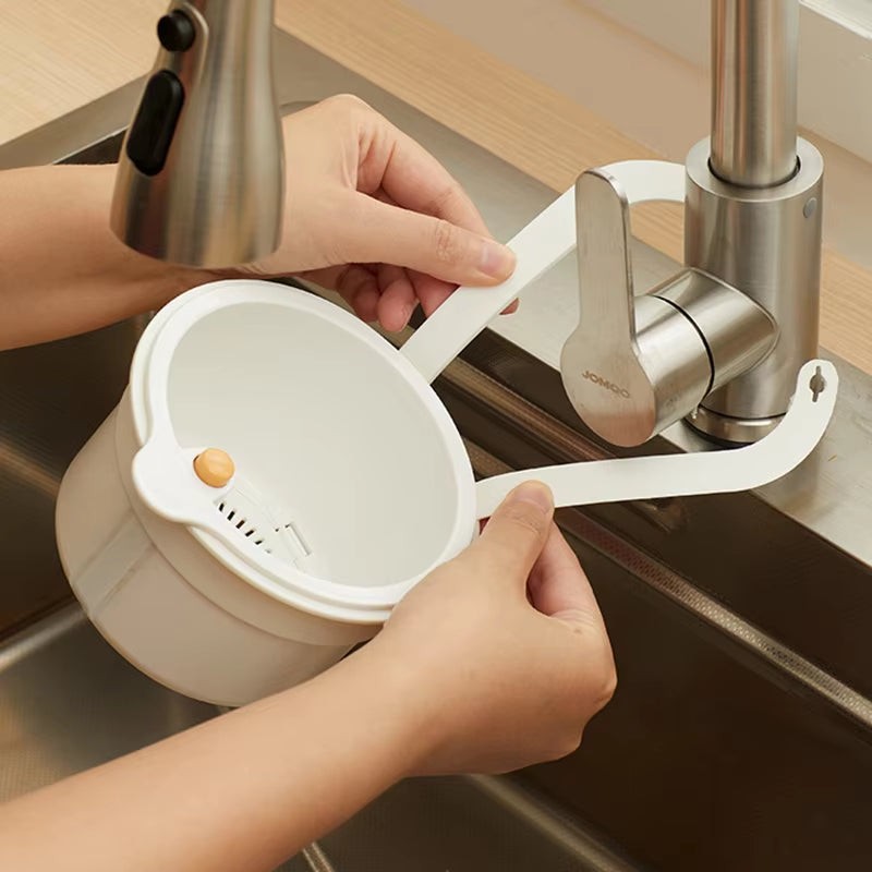 Hanging drain basket strainer with two-stage filter - product photo 2
