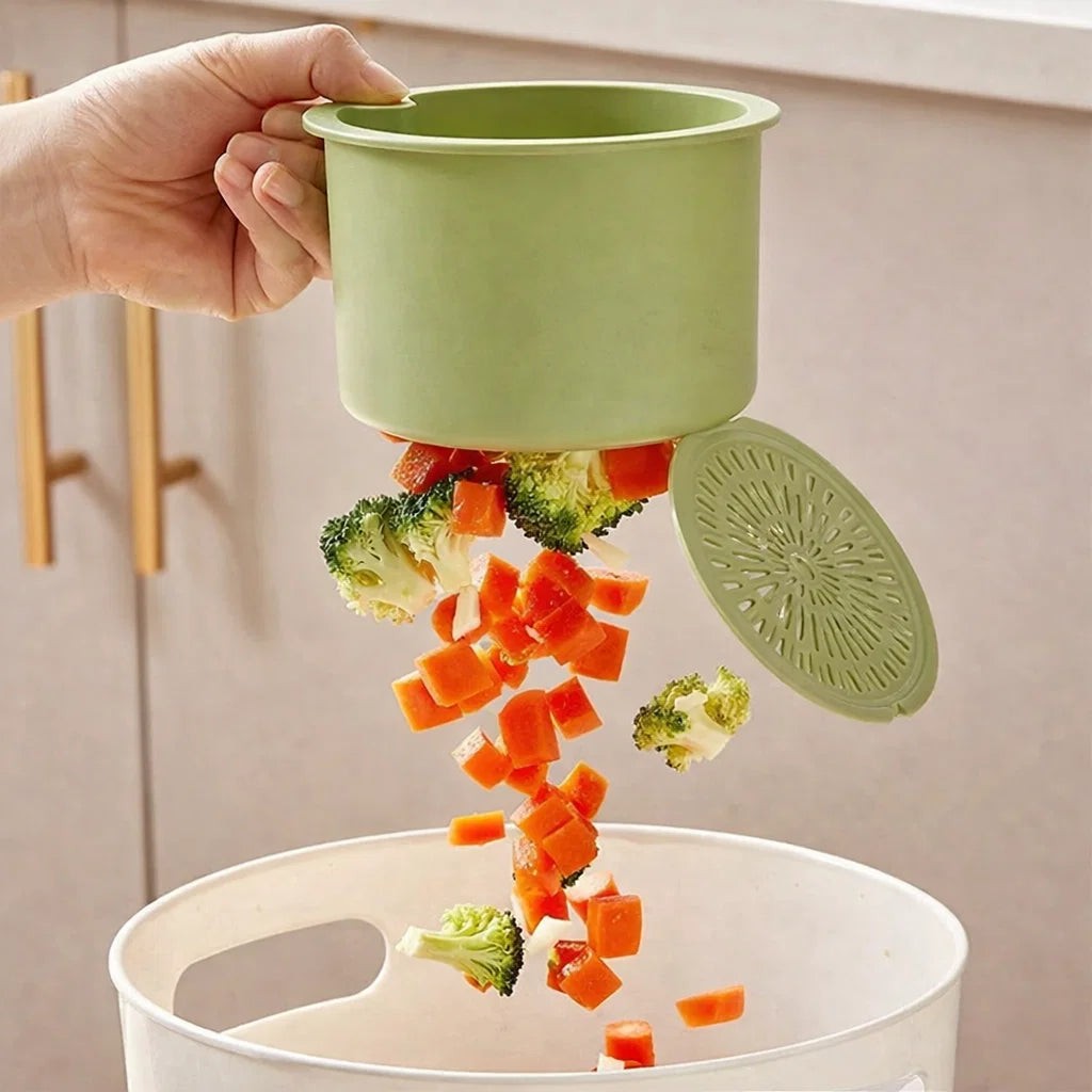 Hanging drain basket strainer with two-stage filter - product photo 4
