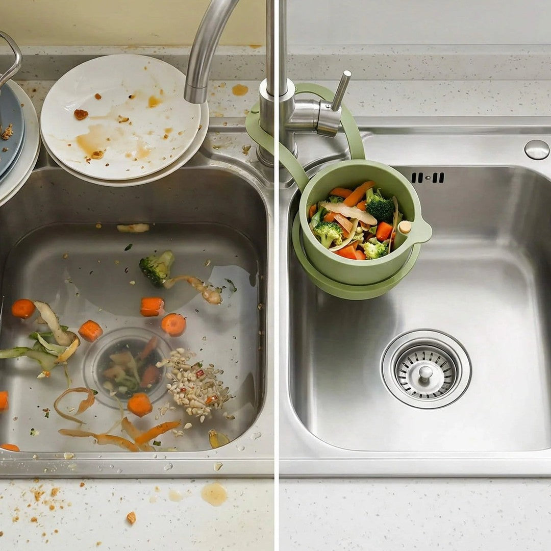 Hanging drain basket strainer with two-stage filter - product photo 8