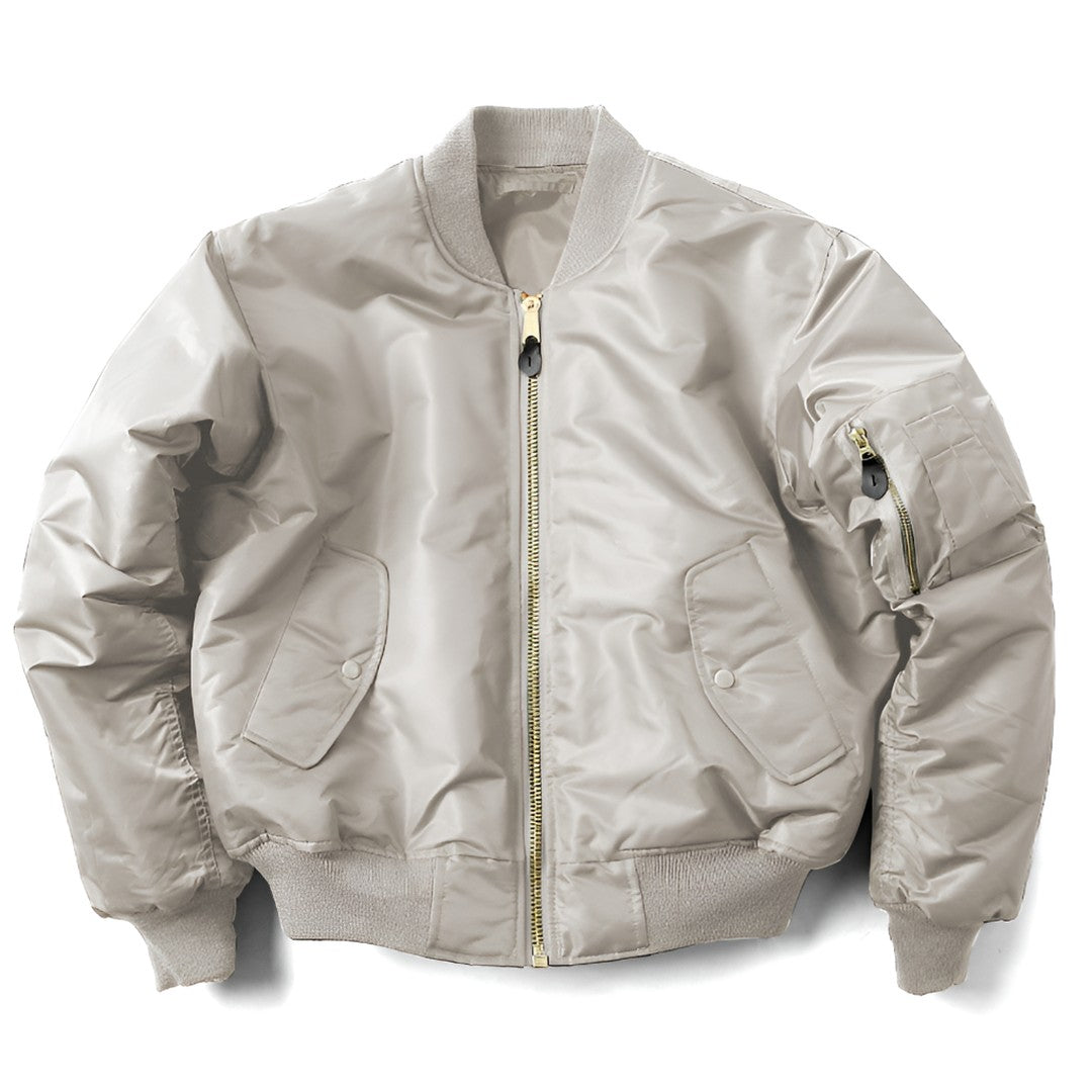Woman wearing the Rufus women's classic jacket, flatlay view