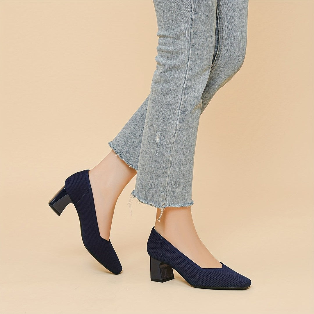Woman wearing the Ryder women's pumps, 14 view