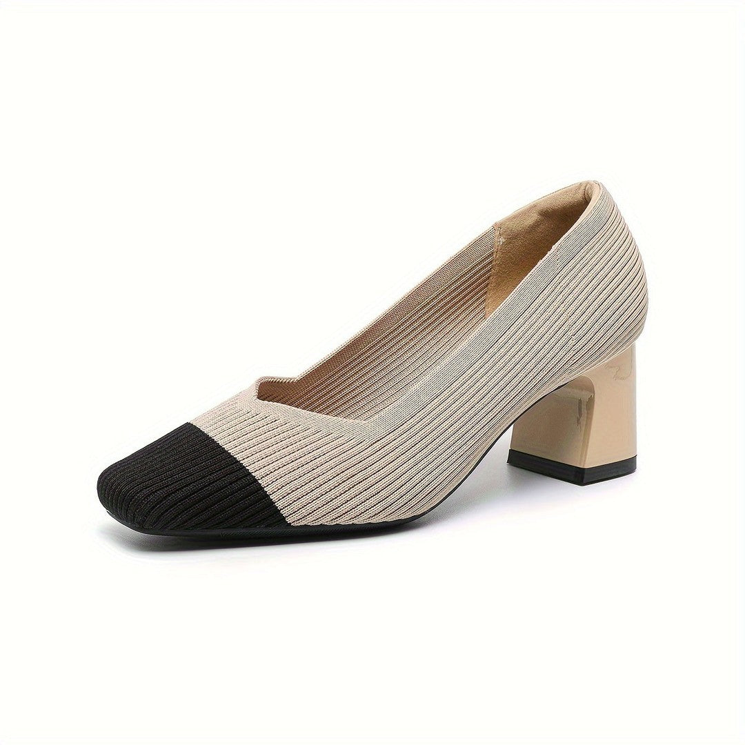 Woman wearing the Ryder women's pumps, flatlay view