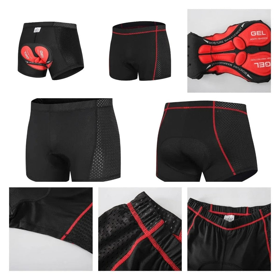 Padded riding liner shorts with gel seat - product photo 3