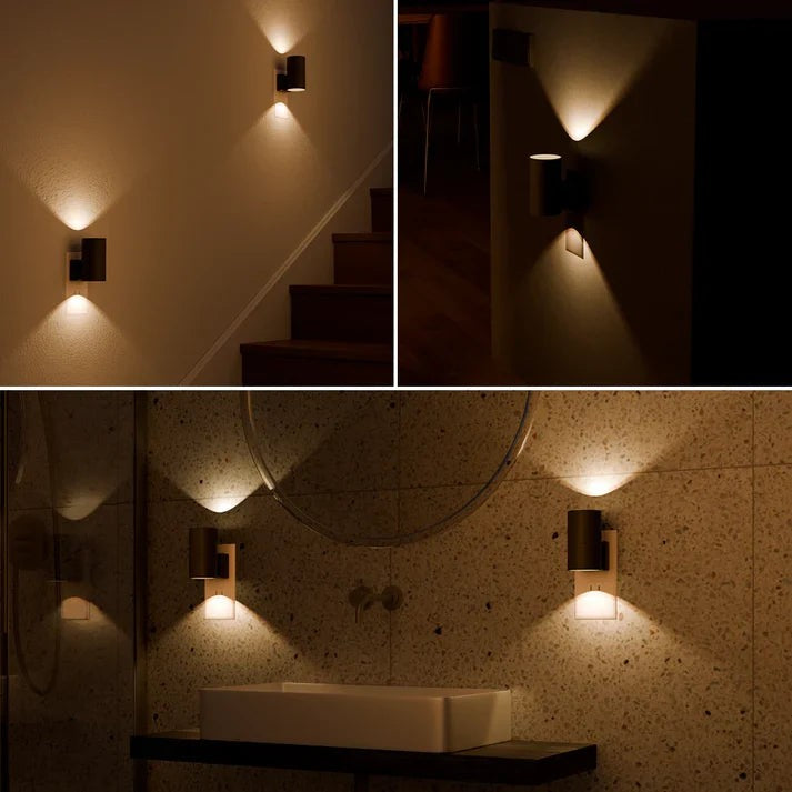 Plug-in dimmable LED wall light - product photo 3