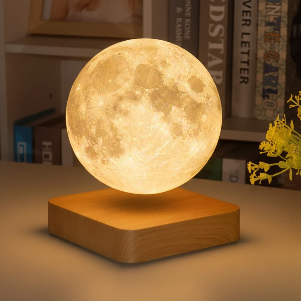 Floating magnetic levitation moon lamp - product photo 3