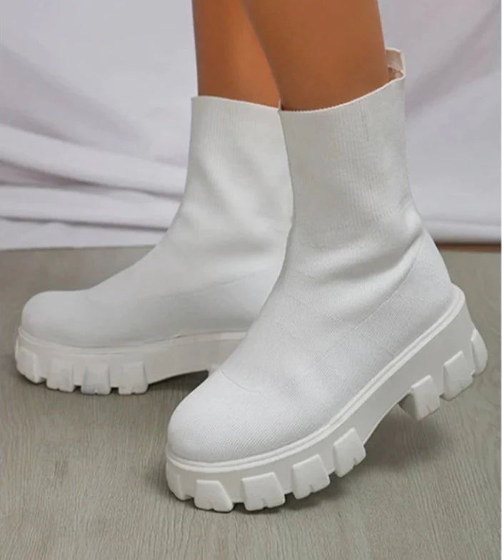 Women's fabric ankle boots - product photo 12