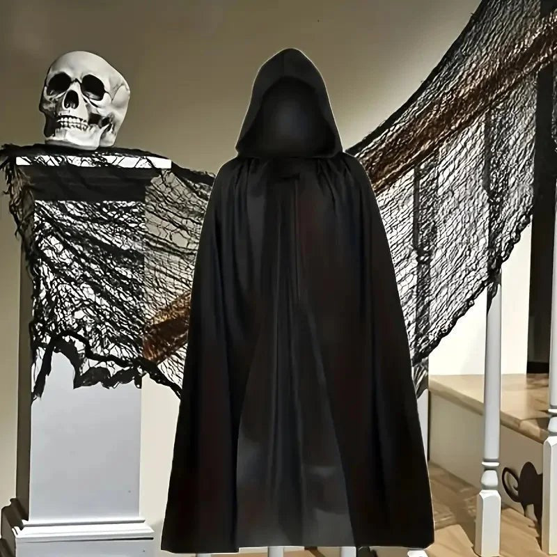 Long hooded cape for costume wear - product photo 2