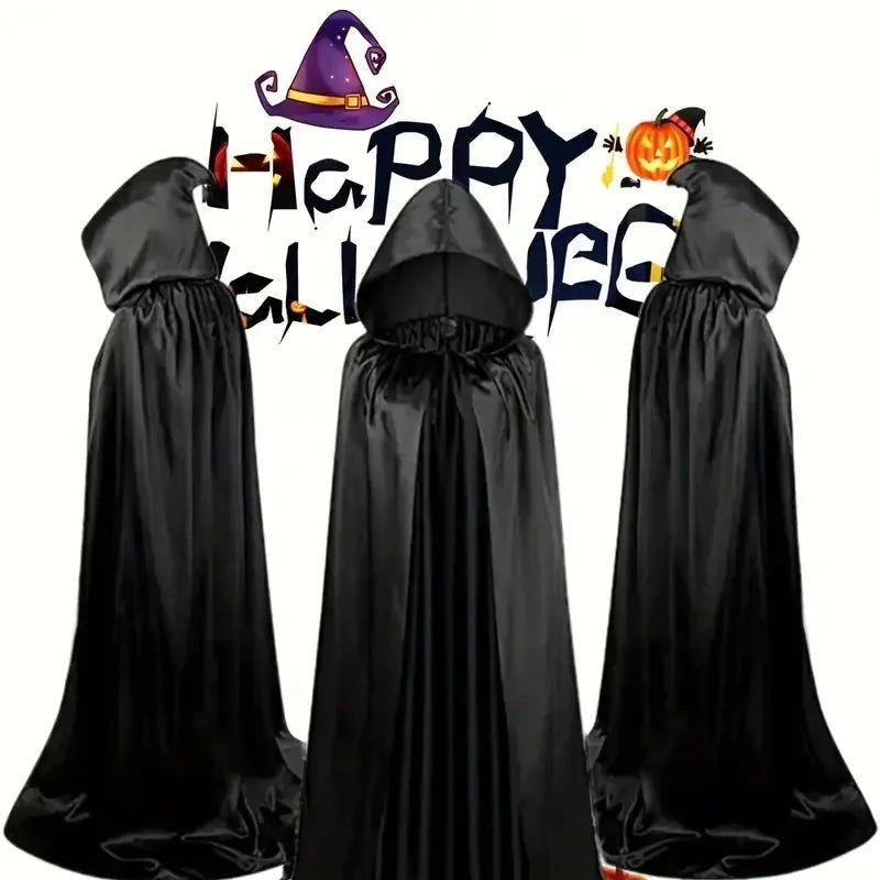 Long hooded cape for costume wear - product photo 4