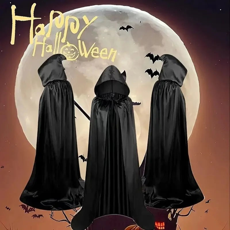 Long hooded cape for costume wear - product photo 6