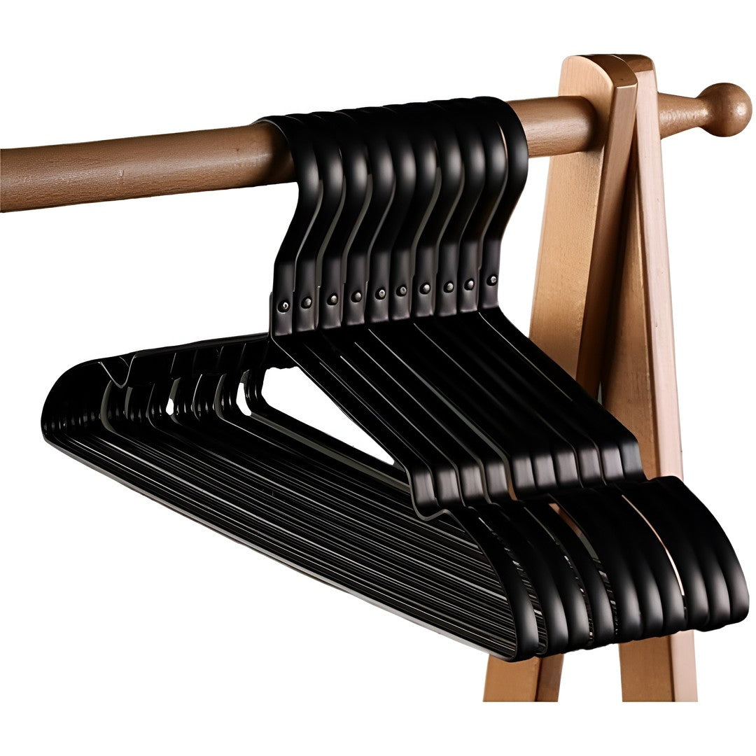 Slim non-slip aluminum clothes hangers - product photo 3