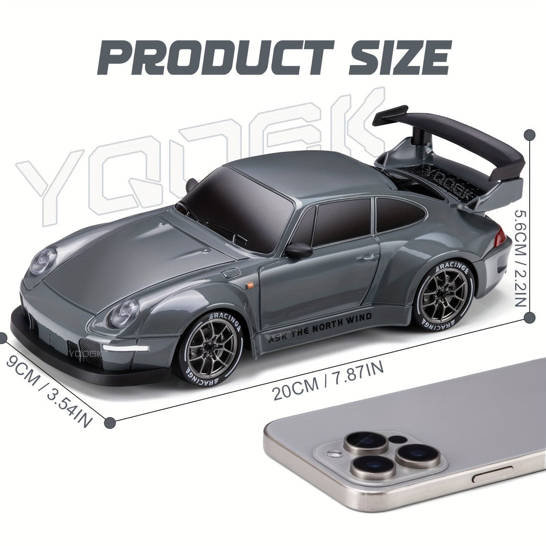 Radio-controlled drift car with light-up wheels - product photo 2