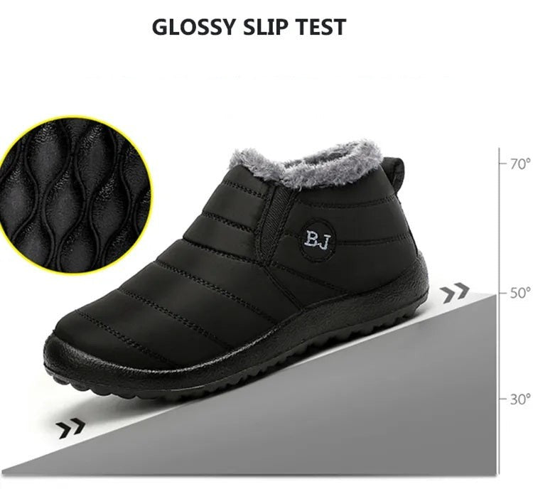 Waterproof lined winter slip-on boots - product photo 15