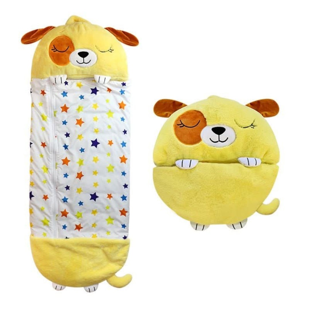 Plush children's sleeping bag with cuddle toy - product photo 3