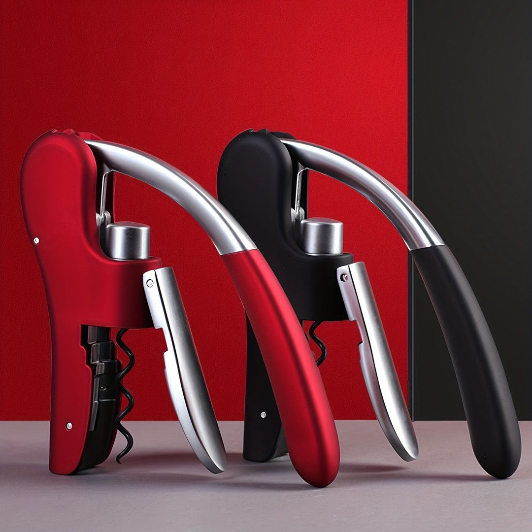 Lever-action corkscrew wine opener - product photo 1