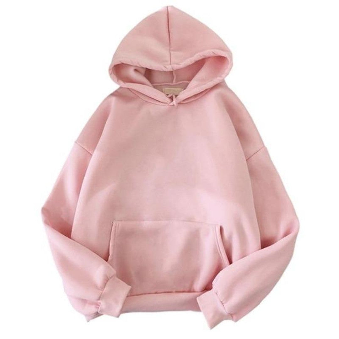 Woman wearing the Sonia women's casual hooded cotton sweater, 10 view