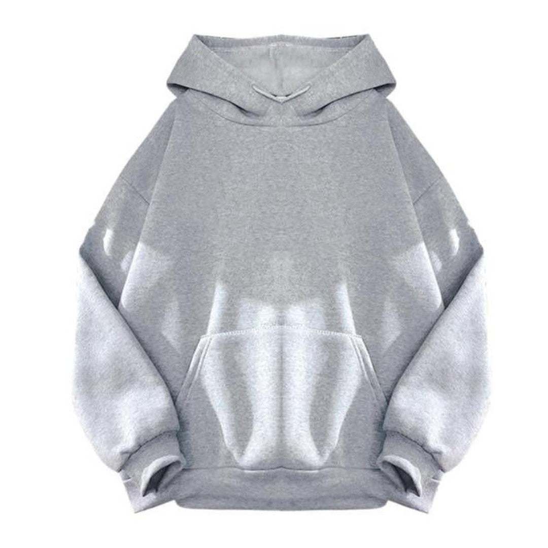 Woman wearing the Sonia women's casual hooded cotton sweater, 11 view