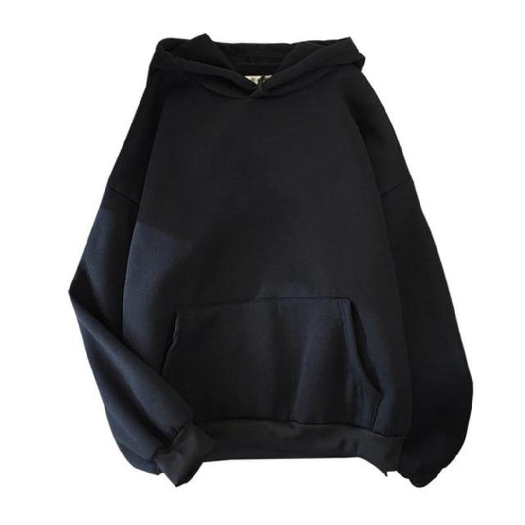 Woman wearing the Sonia women's casual hooded cotton sweater, 15 view