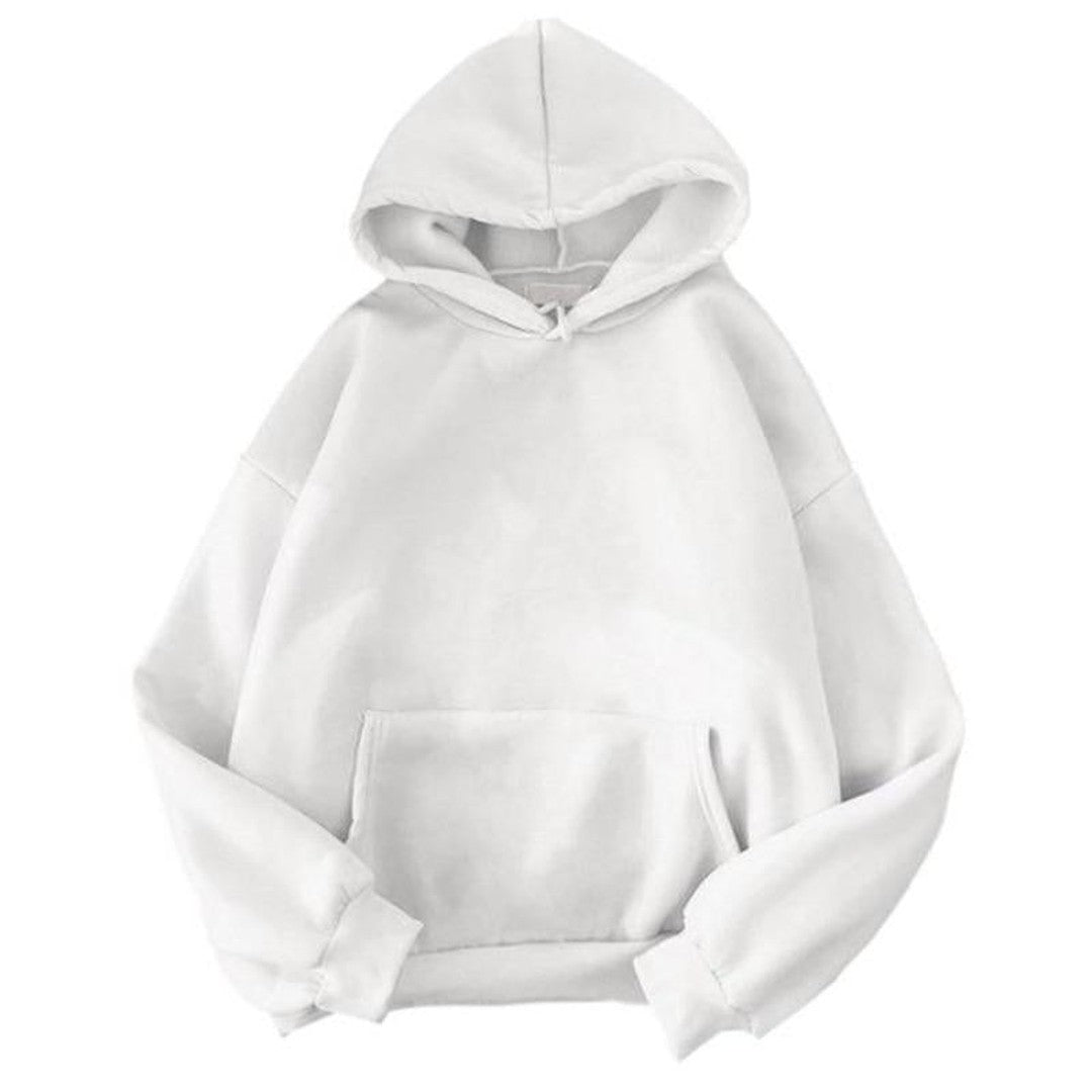Woman wearing the Sonia women's casual hooded cotton sweater, 16 view