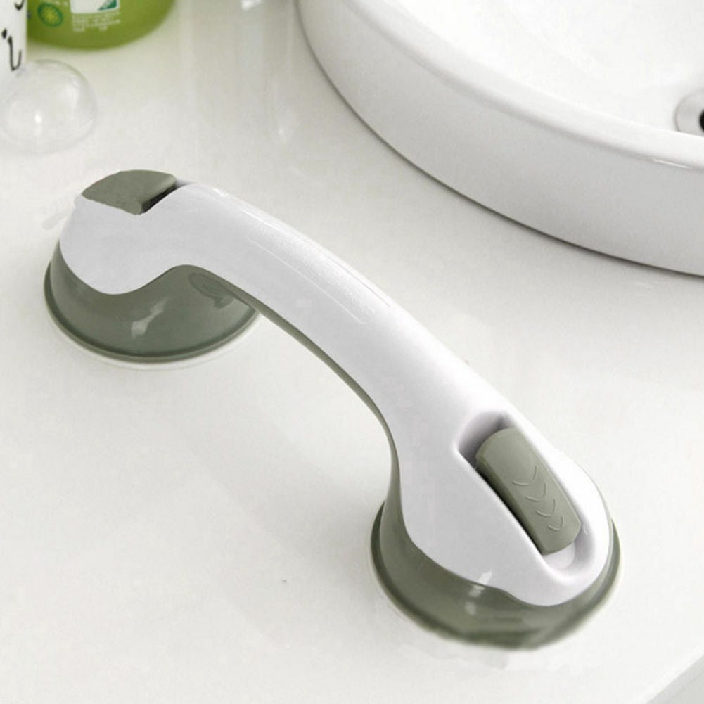 Suction-mounted bathroom grab handle - product photo 4