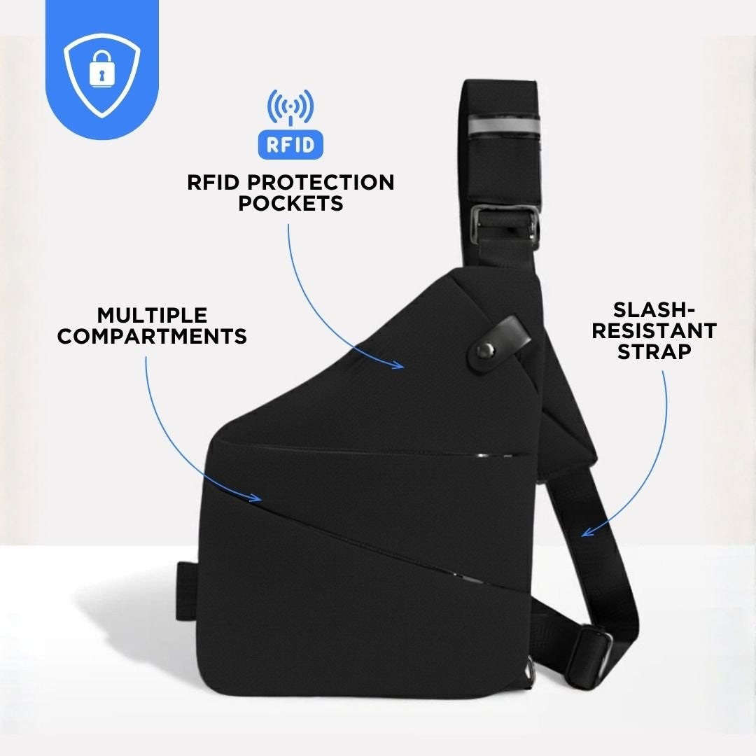 Anti-theft RFID crossbody sling bag - product photo 6