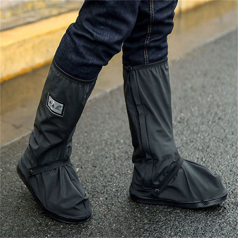 Waterproof zip-up overshoes with non-slip sole - product photo 4