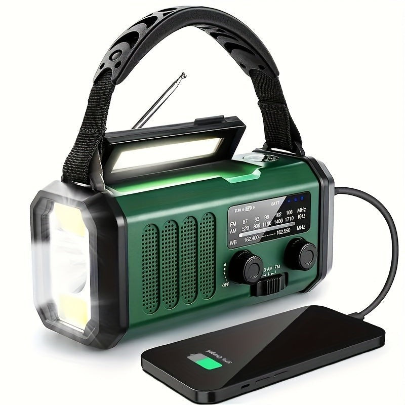 Solar and hand crank emergency weather radio - product photo 1