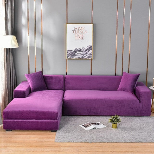 Elastic full-cover stretch sofa slipcover - product photo 14