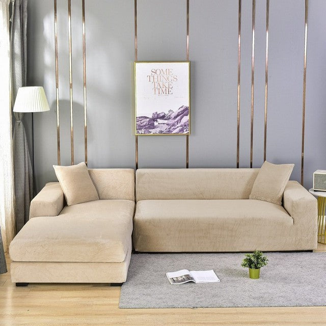 Elastic full-cover stretch sofa slipcover - product photo 2