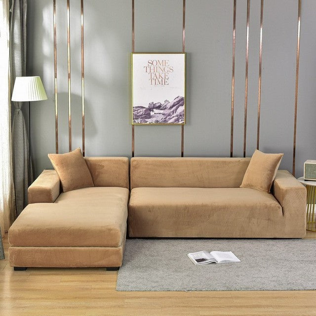 Elastic full-cover stretch sofa slipcover - product photo 4