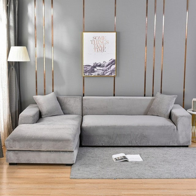 Elastic full-cover stretch sofa slipcover - product photo 5