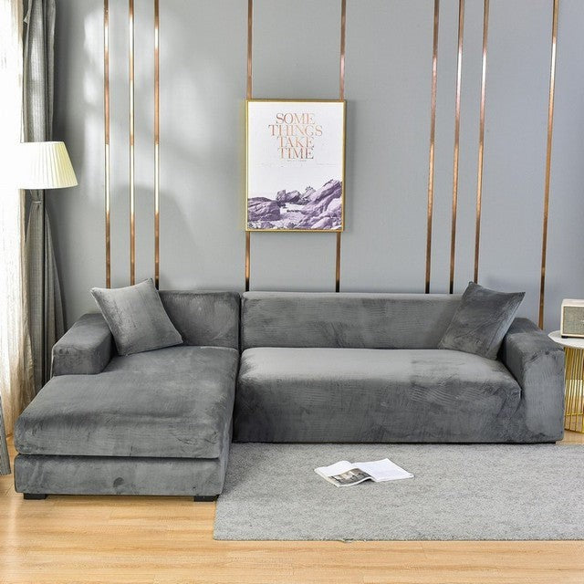 Elastic full-cover stretch sofa slipcover - product photo 7