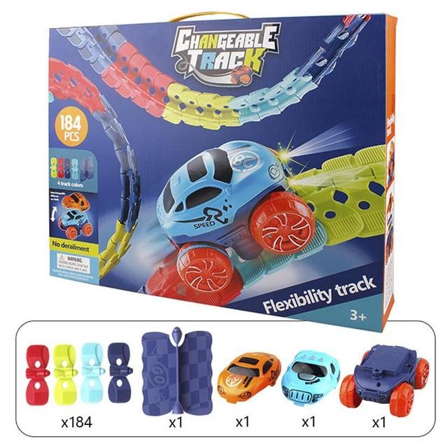 Magnetic build-your-own car track set - product photo 8