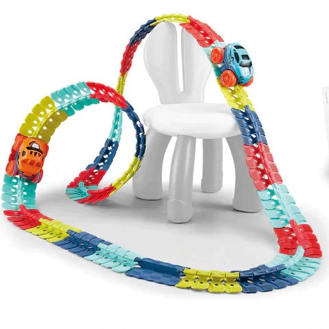 Magnetic build-your-own car track set - product photo 9
