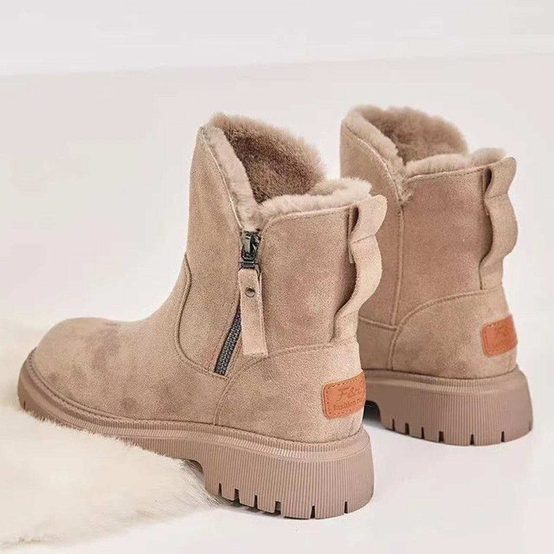 Woman wearing the Tabitha women's shoes, side view
